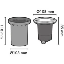 Spot Encastrable IP67 CANYON De Sol INOX 304 GU10 -OSRAM || EUROPALAMP Soldes Boutique 19868204 5