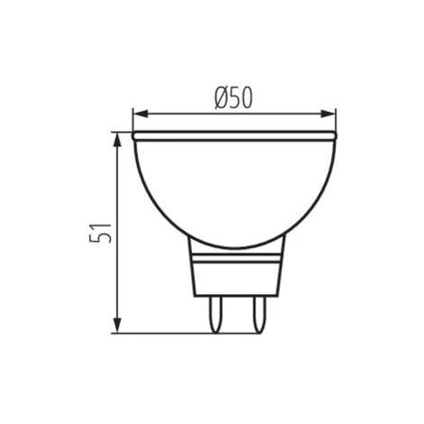 Ampoule LED Gx5,3 5W MR16 équivalent à 33W - Blanc Chaud 3000K 5 Ampoule LED Gx5,3 5W MR16 équivalent à 33W - Blanc Chaud 3000K – Image 3