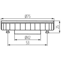 Ampoule LED GX53 9W équivalent à 55W - Blanc Chaud 3000K -OSRAM || EUROPALAMP Soldes Boutique 19900268 3