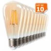 Lot De 10 Ampoules LED Style Vintage Teardrop ST64 Doré 7 Watts Blanc Très Chaud Culot E27 -OSRAM || EUROPALAMP Soldes Boutique 20256665 1