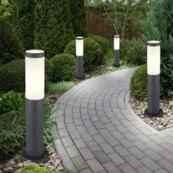 4x éclairage De Base Extérieur éclairage De Terrasse Anthracite Projecteurs De Jardin En Acier Inoxydable Lampes De Cour -OSRAM || EUROPALAMP Soldes Boutique 22614288 3