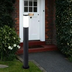 2x éclairage Extérieur Sur Pied Chemin De Maison De Jardin Lampe De Base Sur Pied En Acier Inoxydable ANTHRACITE -OSRAM || EUROPALAMP Soldes Boutique 22790276 4