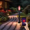 Lampe Sur Pied En Acier Inoxydable à Intensité Variable, Commande Vocale, éclairage De Jardin Extérieur Dans Un Ensemble Comprenant Des Ampoules LED -OSRAM || EUROPALAMP Soldes Boutique 22877525 1