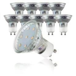 Ampoule LED GU10 Ampoule D'économie D'énergie 3W Blanc Chaud Spot 3000K