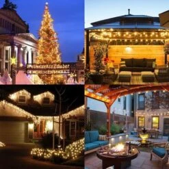 Guirlande Solaire Jardin,6.5 M 30 Boules De Cristal étanche Guirlande Lumineuse LED, 8 Modes D'extérieur Starry Lumières Guirlande Lumineuse Solaire, éclairage Décoratif Pour Maison,festival - Blanc C -OSRAM || EUROPALAMP Soldes Boutique 23424461 3