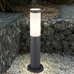 4x RGB LED Lampadaires Extérieurs Anthracite TÉLÉCOMMANDE Lampes De Socle De Jardin En Acier Inoxydable DIMMABLE -OSRAM || EUROPALAMP Soldes Boutique 23514243 5