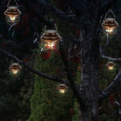 Lot De 6 Lanternes Solaires LED Lampes De Grille Décoration De Jardin éclairage Extérieur Lampes De Balcon Rouille -OSRAM || EUROPALAMP Soldes Boutique 23725668 5