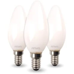 Lot De 3 Ampoules LED E14 Dépoli 4.5W Eq 40W Température De Couleur: Blanc Neutre 4000K