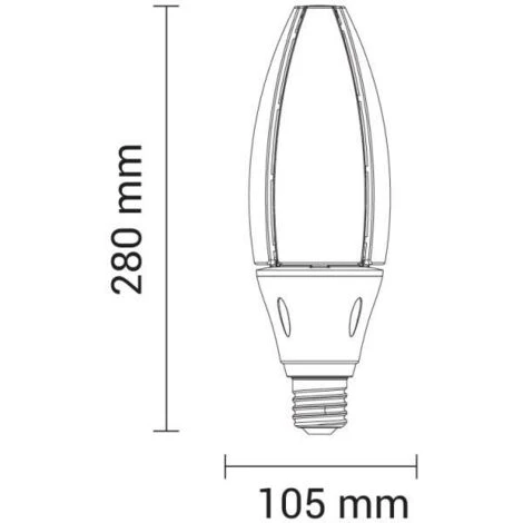 Ampoule LED E40 50W Industrielle 5000lm (400W) Blanc Du Jour 5700K 4 Ampoule LED E40 50W Industrielle 5000lm (400W) Blanc Du Jour 5700K – Image 2