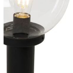 QAZQA Sfera - Lampe Sur Pied Extérieur Moderne - 1 Lumière - Ø 25 Cm - Noir - Moderne - Éclairage Extérieur -OSRAM || EUROPALAMP Soldes Boutique 26125594 3