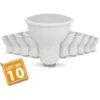 Lot De 10 Ampoules LED GU10 7W Eq. 60W 4000K Blanc Naturel