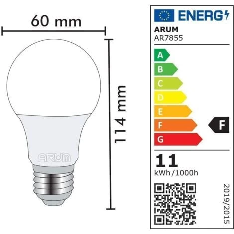 Lot De 10 Ampoules LED E27 11W Eq 75W Blanc Chaud 5 Lot De 10 Ampoules LED E27 11W Eq 75W Blanc Chaud – Image 3