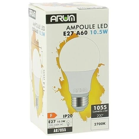 Lot De 10 Ampoules LED E27 11W Eq 75W Blanc Chaud 7 Lot De 10 Ampoules LED E27 11W Eq 75W Blanc Chaud – Image 5