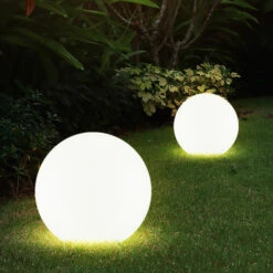 3x Lampe Boule Lumineuse Enfichable Lampe De Jardin Lampe Solaire D'extérieur, Lampe Solaire Enfichable, Interrupteur Marche/arrêt Piquet De Sol, DMxH 20x62cm, Balcon De Jardin -OSRAM || EUROPALAMP Soldes Boutique 27120543 5