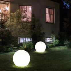 Lot De 2 Lampes Solaires D'extérieur à LED Pour Prise De Courant, Lot De 2 Lampes De Jardin, Boule De Jardin, Prise Solaire, 25 X 65 Cm, Espace Extérieur Pour Balcon De Jardin -OSRAM || EUROPALAMP Soldes Boutique 27120670 3