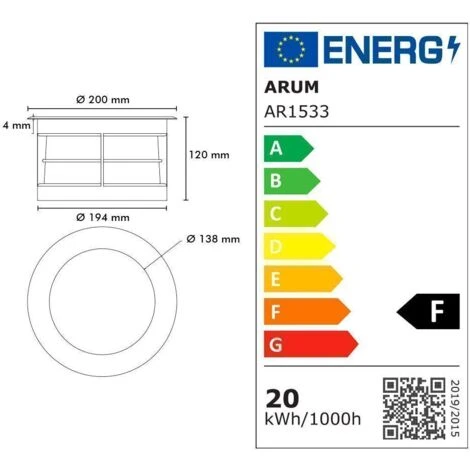 Encastrable De Sol Extérieur HERCULE 20W COB IP67 Température De Couleur: Blanc Neutre 4000K 6 Encastrable De Sol Extérieur HERCULE 20W COB IP67 Température De Couleur: Blanc Neutre 4000K – Image 4