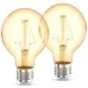 2 Ampoules LED Edison Vintage G80 I E27, 4W, Blanc Chaud 2200K, Intensité Lumineuse 320lm, Ampoule Rétro à Filament 2 2 Ampoules LED Edison Vintage G80 I E27, 4W, Blanc Chaud 2200K, Intensité Lumineuse 320lm, Ampoule Rétro à Filament -OSRAM || EUROPALAMP Soldes Boutique 28271686 1