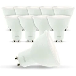 Lot De 10 Ampoules LED GU10 7W Eq 60W Température De Couleur: Blanc Neutre 4000K