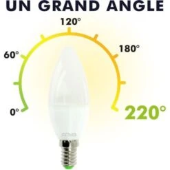 Lot De 10 Ampoules LED E14 6W Rendu 40W 420LM Température De Couleur: Blanc Chaud 2700K -OSRAM || EUROPALAMP Soldes Boutique 28533711 3