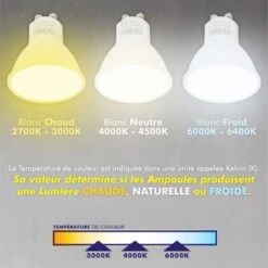 Lot De 10 Ampoules Spot LED GU10 5W Eq 40W Température De Couleur: Blanc Froid 6000K -OSRAM || EUROPALAMP Soldes Boutique 28703010 4