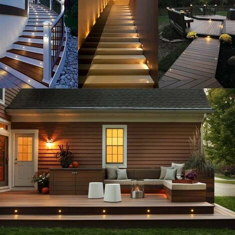 LangRay Lot De 16 Spots LED Encastrable Pour Terrasse Bois, Etanche IP67, Spots à Encastrer Extérieur, 0,6W DC12V, Lumière Blanc Chaud, Kit Mini Lampe Pour Chemin Contremarches D'escalier Plafond 6 LangRay Lot De 16 Spots LED Encastrable Pour Terrasse Bois, Etanche IP67, Spots à Encastrer Extérieur, 0,6W DC12V, Lumière Blanc Chaud, Kit Mini Lampe Pour Chemin Contremarches D'escalier Plafond – Image 4