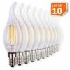 Lot De 10 Ampoules Led Flamme Coup De Vent Filament 4 Watt (équivalent 42 Watt) Culot E14 à Visser Blanc Chaud 1 Lot De 10 Ampoules Led Flamme Coup De Vent Filament 4 Watt (équivalent 42 Watt) Culot E14 à Visser Blanc Chaud -OSRAM || EUROPALAMP Soldes Boutique 30333470 1