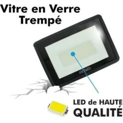 Projecteur LED ATRIA 100W NOIR Eq 800W IP66 Extérieur Température De Couleur: Blanc Froid 6000K -OSRAM || EUROPALAMP Soldes Boutique 30355025 4