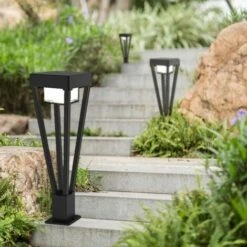 Borne Extérieure Noire BN–LUXOR - 230V - Hauteur 52 Cm - Ampoule GX53 ( Non Incluse ) -OSRAM || EUROPALAMP Soldes Boutique 30765247 3