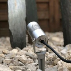 Spot Piquet Extérieur Led Finition Chrome GLP–3W - 230V - 300 Lumens - Blanc Froid 6000K°