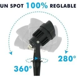 Spot Piquet LED JERSEY De Jardin 6W Eq 60W IP65 Cable 120cm Température De Couleur: Blanc Chaud 2700K -OSRAM || EUROPALAMP Soldes Boutique 31804846 4