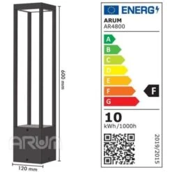 Borne LED Extérieure Stella 7W Eq 80W IP44 Température De Couleur: Blanc Neutre 4000K -OSRAM || EUROPALAMP Soldes Boutique 31804848 3