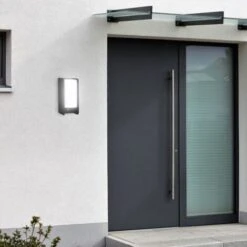 B.K.Licht Applique Extérieur Avec Détecteur De Mouvements I Pour Une Ampoule E27 I Capteur Crépusculaire I éclairage IP44 I 255x120 Mm I Livré Sans Ampoule -OSRAM || EUROPALAMP Soldes Boutique 31902983 4