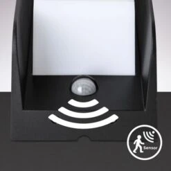 B.K.Licht Applique Extérieur Avec Détecteur De Mouvements I Pour Une Ampoule E27 I Capteur Crépusculaire I éclairage IP44 I 255x120 Mm I Livré Sans Ampoule -OSRAM || EUROPALAMP Soldes Boutique 31902983 5