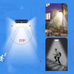 EUROPALAMP PROJECTEUR SOLAIRE DÉTECTEUR DE MOUVEMENT 228 PCS LED 2000 LUMENS -OSRAM || EUROPALAMP Soldes Boutique 32290147 4