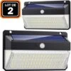 EUROPALAMP LOT DE 2 PROJECTEURS SOLAIRE DÉTECTEUR DE MOUVEMENT 228 PCS LED 2000 LUMENS -OSRAM || EUROPALAMP Soldes Boutique 32340095 1