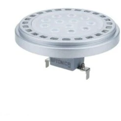 Ampoule LED G53 AR111 12W Argent équivalent à 80W - Blanc Naturel 4500K
