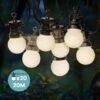 Guirlande Guinguette 20M Blanche - Guirlande Lumineuse Exterieure LED Blanc Chaud 20 Bulbes - Guirlande Guinguette Exterieure De 20M + 3M De Cable -OSRAM || EUROPALAMP Soldes Boutique 32694559 1
