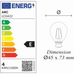 Lot De 10 Ampoules LED Filament B22 4W 470Lm 2700K - Garantie 2 Ans -OSRAM || EUROPALAMP Soldes Boutique 32948302 4