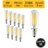 Lot De 12 Ampoules LED Filament E14 4W) 470Lm 2700K - Garantie 2 Ans 2 Lot De 12 Ampoules LED Filament E14 4W) 470Lm 2700K - Garantie 2 Ans -OSRAM || EUROPALAMP Soldes Boutique 32948313 1