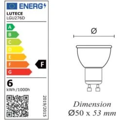 Lot De 10 Ampoules LED Dimmable GU10 6W 500Lm 2700K - Garantie 5 Ans -OSRAM || EUROPALAMP Soldes Boutique 32948316 4