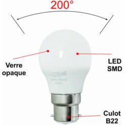 Lot De 10 Ampoules LED B22 4,5W 330Lm 3000K - Garantie 5 Ans -OSRAM || EUROPALAMP Soldes Boutique 32948317 2