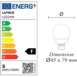Lot De 10 Ampoules LED B22 4,5W 330Lm 3000K - Garantie 5 Ans -OSRAM || EUROPALAMP Soldes Boutique 32948317 4