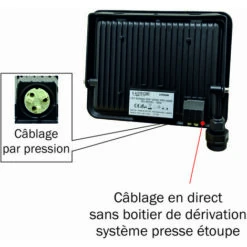 Lot De 5 Projecteurs LED 20W 2000 LM 3000K IP65 Connexion En Direct - Garantie 5 Ans -OSRAM || EUROPALAMP Soldes Boutique 32948702 2