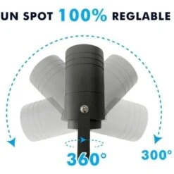 Lot De 4 Spots Piquets Extérieurs SANTIAGO GU10 Éclairage De Jardin -OSRAM || EUROPALAMP Soldes Boutique 33534725 5