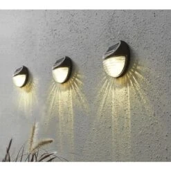 Ensemble De 3 Appliques Murales Solaires LED Fency Best Season
