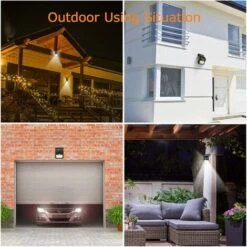 Lampes Solaires LITZEE Pour Extérieur Avec Détecteur De Mouvement, ,haute Qualité 100LED-1000Lumen Lumière Solaire Extérieure 1200mAh Applique Murale étanche Solaire Led Détecteur De Mouvement Solaire -OSRAM || EUROPALAMP Soldes Boutique 33912911 4