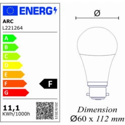 Lot 10 Ampoules LED B22 11,1W 1055Lm 6400K - Garantie 5 Ans -OSRAM || EUROPALAMP Soldes Boutique 37014702 4