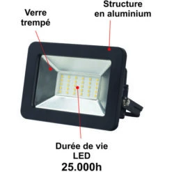 Projecteur LED 30W 2550 LM 3000K IP65 Connexion En Direct - Garantie 5 Ans -OSRAM || EUROPALAMP Soldes Boutique 38219331 3