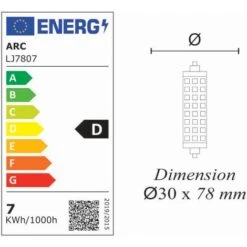 Ampoule LED Crayon 78mm R7s 7W 990LM 2700K - Garantie 5 Ans 9 Ampoule LED Crayon 78mm R7s 7W 990LM 2700K - Garantie 5 Ans -OSRAM || EUROPALAMP Soldes Boutique 38219460 4