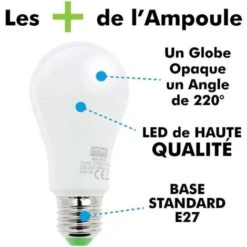 Lot De 5 Ampoules LED E27 14W Eq 100W Température De Couleur: Blanc Chaud 2700K 9 Lot De 5 Ampoules LED E27 14W Eq 100W Température De Couleur: Blanc Chaud 2700K -OSRAM || EUROPALAMP Soldes Boutique 38599520 3